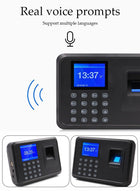 DUNISO Intelligent Biometric Fingerprint Password Attendance Machine, Employee Sign-In Recorder, Clock-In Machine, Employee Intelligent Fingerprint Sign-In Reporting Machine, Attendance Clock - Image 4