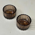 HOBBY LOBBY (24 PACK) Ribbed Glass Tea Light Holder Copper 2″ Dia X 1″ W0627644
