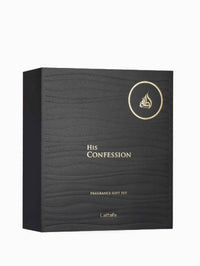 Lattafa Gift Set – His confession 100ml + 12ml + Shower Gel