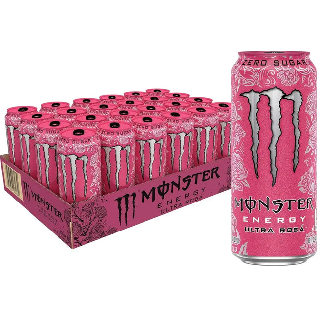 Monster Ultra Rosa Sugar Free Energy Drink Cans - (24x500ml)