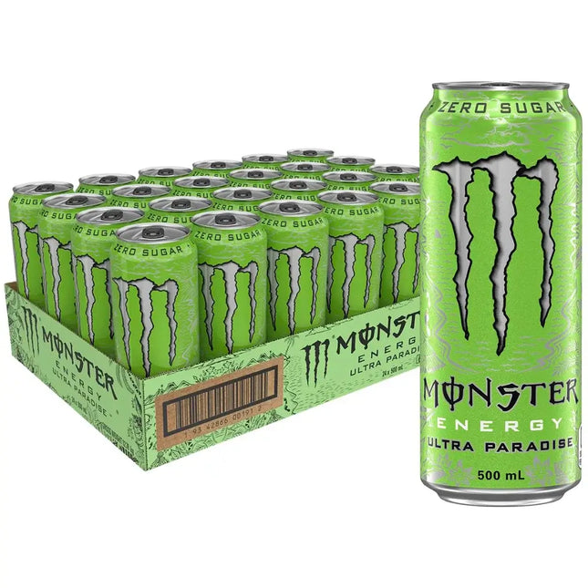 Monster Ultra Paradise Zero Sugar Energy Drink Cans - (24x500ml)