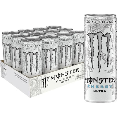 Monster Ultra White Energy Drink Cans - (12x250ml)