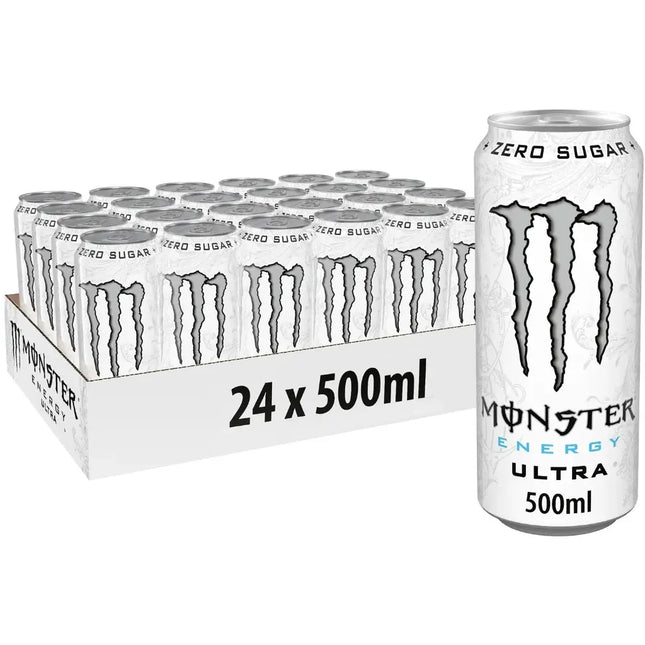 Monster Ultra White Energy Drink Cans - (24x500ml)