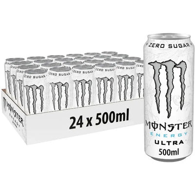 Monster Ultra White Energy Drink Cans - (24x500ml)