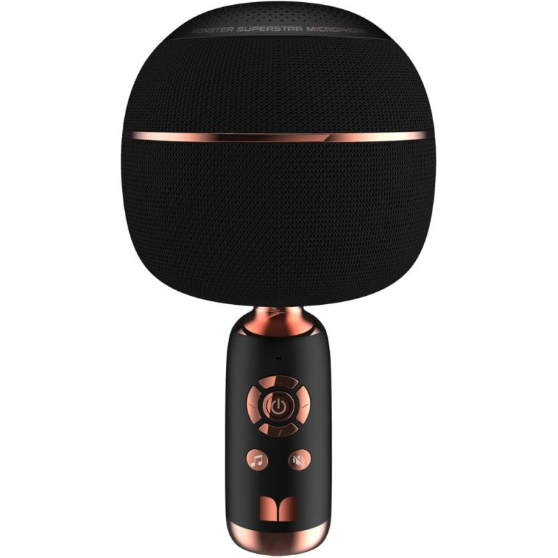 MONSTER M97 Superstar Dynamic Karaoke Microphone, Handheld Wireless Bluetooth Karaoke Machine, Bluetooth 5.0 TWS Portable Speaker Mic for Home, Party, Car, Outdoor