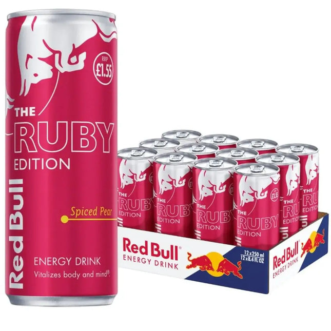Red Bull The Ruby Edition Spiced Pear Energy Drink Cans - (24x250ml)