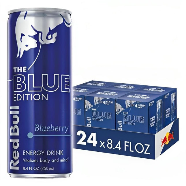 Red Bull The Blue Edition Blueberry Energy Drink Cans - (24x250ml)