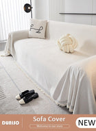 DUNISO Double Sided Chenille Sofa Cover, Stylish Sofa Cover, Line printing design, Chenille Material Double Sided Sofa Towel, Four Seasons Chenille Sofa Cover Available Both Sides(130*180 cm)