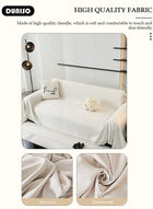 DUNISO Double Sided Chenille Sofa Cover, Stylish Sofa Cover, Line printing design, Chenille Material Double Sided Sofa Towel, Four Seasons Chenille Sofa Cover Available Both Sides(130*180 cm) - Image 5