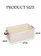 DUNISO Wardrobe organizer 3 pieces, foldable fabric wardrobe clothing storage box with sturdy handles, 35L large capacity shelf storage basket, metal frame storage box for storing clothes and toys - Image 4