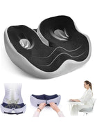 DUNISO Coccyx Cushion, Adjustable Memory Foam, Relieves Coccyx Pain, Ergonomic Seat Cushion Suitable For Long-Term Sitting, Suitable For Office Chairs, Wheelchairs, Car Seats