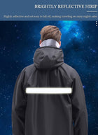 DUNISO Rain Suit Jacket Raincoat Hooded Rain Poncho Lightweight Emergency Jacket Rainwear for Men and Women Outdoor All-Sport Waterproof Breathable Anti-storm - Image 5