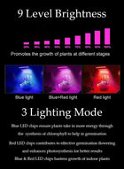 DUNISO USB clip plant growth light, 1 lamp head, timed full spectrum, succulent herb seedling supplement light, LED plant growth light, used to promote plant growth - Image 4