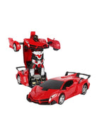 DUNISO Transformer Cars Toys for Boys ,Remote Controlled Deformed Cars for Boys Electric RC Racing Car Toys for Children Best Vehicles Toy Birthday for Boys Girls Red - Image 2