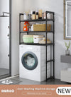 DUNISO Over the Washing Machine Storage Rack, 3-Tiers Drum Washer Dryer Stand Shelves, Space Saving Bathroom Balcony Organizer Rack,Large Capacity Laundry Shelf for  Home, Hotel