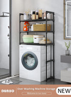 DUNISO Over the Washing Machine Storage Rack, 3-Tiers Drum Washer Dryer Stand Shelves, Space Saving Bathroom Balcony Organizer Rack,Large Capacity Laundry Shelf for  Home, Hotel