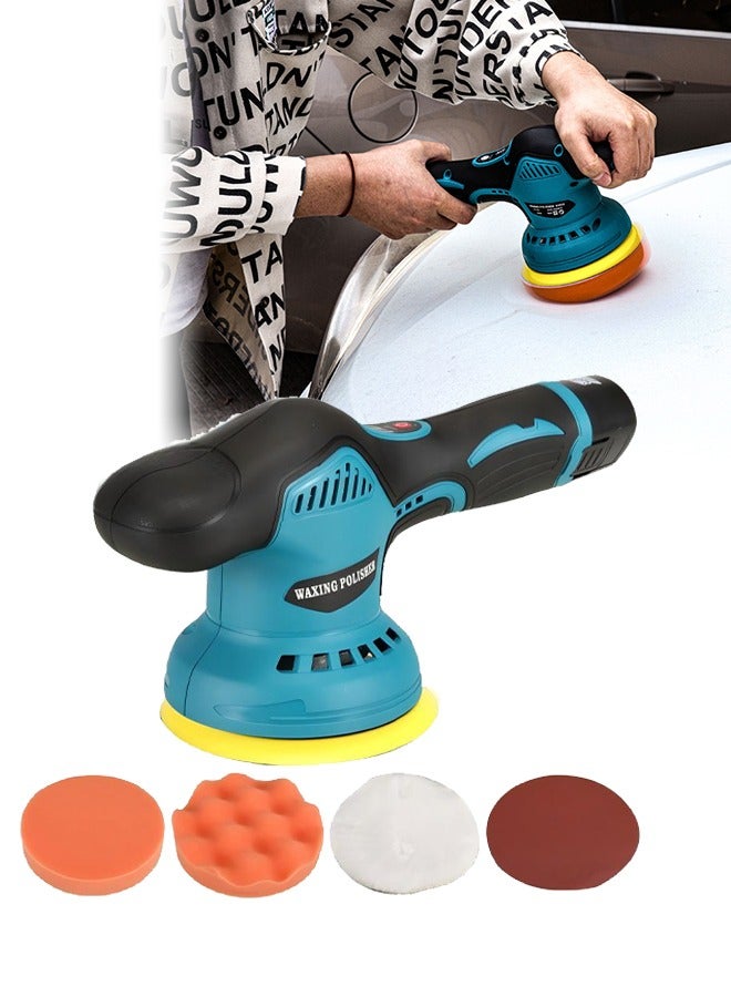 DUNISO Cordless Car Buffer Polisher Machine Kit with 1PCS 12V 2.6Ah Rechargeable Batteries, 8 Variable Speed 2800-5500RPM, Portable Polishing Waxer for Detailing/Waxing