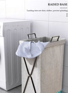 DUNISO 2 Pack Foldable Laundry Baskets With Stainless Steel Frame And Handle, Laundry Hamper Bag Washing Bin Clothes Bag Organizer Storage Wash Basket Hamper for Clothes Toys - Image 5