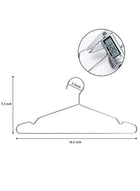 DUNISO 30 Pack Clothes Coat Hangers, Wire Hangers Heavy Duty Stainless Steel Hangers With Non Slip Grooves, Strong And Durable, For Suits, Coats, Dresses, Jackets, Pants And Formal Wear - Image 4