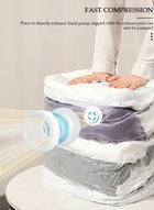 DUNISO Vacuum Space Saver Bag, 5 Pack Large Size Reusable Vacuum Storage Bag(100 x 70 x 32 cm), Vacuum Seal Storage Bag with Hand Pump, Suitable for cotton quilt, blanket, clothing - Image 3