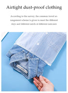 DUNISO 20 Pcs Travel storage bag set, semi transparent sealed plastic ziplock bag, waterproof wash bag, reusable, used for clothes, shoes, cosmetics, toiletries，35*45cm - Image 5