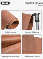 DUNISO Desk Pad Protector Mat, Dual Side PU Leather Desk Mat, Laptop Mat, Desk Protecor Mat, Large Mouse Pad Waterproof Desk Organizers Office Home Table Decor Gaming Writing Mat Smooth - Image 2