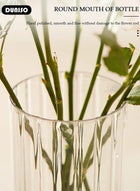 DUNISO Creative Clear Vase for Flowers, Hydroponic Plant Desktop Ornament, Artistic and Cultural Flavor Glass Vases for Centerpiece Table Home Indoor Desk Decor - Image 2
