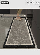 DUNISO 2 PCS  Kitchen Mats and Rugs Set , Non Slip Heavy Duty Standing Mat, Quick Dry Diatom Mud Floor Mat,  Extra Soft and Absorbent Floor Mats for  Kitchen, Bath, Office, Laundry(40*60cm+40*120cm) - Image 4
