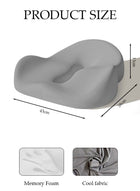 DUNISO Memory Foam Seat Cushion for Long Sitting,Chair Cushion for Sciatica and Lower Back Pain Relief, Comfortable Coccyx Cushion for Home Office Chair Pad, Car Seat, Wheelchair - Image 4