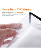 DUNISO 6 Pack Clear Clothes Storage Bags, 60L Plastic Blanket Storage Bags, Foldable Moving Bags with Zipper Handle, Waterproof and Dustproof，Sturdy and Durable，for Bedding, Duvet, Comforter，Pillow，Toys，55*35*31.5cm - Image 2