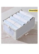 DUNISO 4 in 1 Wardrobe Clothes Organizer Foldable Visible Drawer Closet OrganizersWashable Drawer Box for Clothing, T-Shirt, Pants, Sweaters & Books (4-Pcs) - Image 4