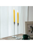 DUNISO 3pcs Taper Candle Holders for Taper Candles, Candlesticks, Candle Holders, Table Decoration, Wedding, Restaurant, Party, Living Room Decoration, Silver - Image 3