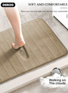 DUNISO 3 Piece Bathroom Rug Set Includes Bath Rug, Contour Mat, Super Soft Water Absorbent & Non-Slip Bath Mats for Bathroom Floor, Tub and Shower Room, Machine Washable - Image 3