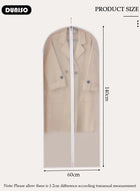DUNISO 10 Pack Clear Garment Bags for Hanging Clothes with Full Zipper, Dust Proof Hanging Clothes Storage Bag Travel Hanging Garment Bags for Closet Storage, Suit Bags for Closet Storage and Travel 60*140cm - Image 4