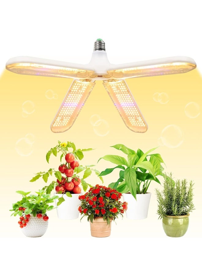 DUNISO LED Grow Light, 552 LEDs Sunlike Full Spectrum Grow Light Bulb with 4 Adjustable Panels, Waterproof Plant Lamp for Indoor Plants, Hydroponic, Greenhouse, Indoor Garden