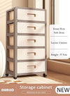 DUNISO Multipurpose Plastic 5 Layers Drawer Storage Cabinet Multifunctional Drawer Storage Organizer Waterproof Plastic Containers Box with Drawers for Kitchen,Bathroom,Bedroom,Living Room