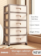 DUNISO Multipurpose Plastic 5 Layers Drawer Storage Cabinet Multifunctional Drawer Storage Organizer Waterproof Plastic Containers Box with Drawers for Kitchen,Bathroom,Bedroom,Living Room