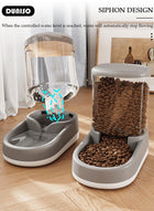 DUNISO Automatic Pet Feeder, Gravity Cat Dog Food Feeder and Water Dispenser Set of 2, Anti-slip Automatic Feeder Waterer Food Dispenser for Large & Small Dog Cat Puppy Kitten Feeder - Image 2
