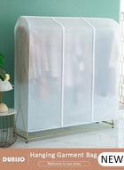 DUNISO Hanging Garment Bag, Large Closet Clothing Protector, Dust-proof Wardrobe Garment Storage Bag, Coat Covers for Closet with Zipper for Suits, Shirts, Jackets, Long Dress