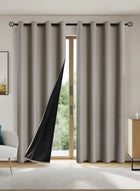 DUNISO 2 Panels Blackout Curtains for Bedroom, Thermal Insulated Room Darkening Curtains, Grommet Light Blocking Blackout Drapes for Living Room (Camel,132*241cm)