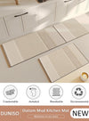 DUNISO Diatom Mud Bath Mat Set Bathroom Kitchen Rug Mat Extra Soft and Absorbent Bath Rugs Non-Slip Quick Drying Floor Bath Tub Mat for Bathroom Floor Tub and Shower 40*60cm/40*120cm