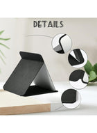 DUNISO Folding Makeup Mirror with PU Leather， Portable Travel Mirror, Folding Mirror with Stand Portable, Desktop Vanity Mirror for Office Desk,Vanity Table, Travel, Camping， 25.5 * 18CM - Image 3