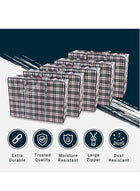 DUNISO Pack of 4 Strong Storage Laundry Bags – Big Moving/Shopping Bags with Zipper & Handles - Reusable Storage Zip Bag, Extra Large Heavy Duty Nylon Organizer Bags for Quilts Blankets Pillows Cloths