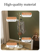 DUNISO Coat Rack，Independent Clothes Hanger，Stand Garment Rack，Clothes Rack with Marble Base for Hanging Clothes, Hats, Bags,Golden Tree Branch Shaped Green Leaf Style - Image 4