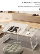 DUNISO Laptop Bed Tray Desk, Adjustable Folding Laptop Bed Table, Portable Standing Desks, Foldable Lap Tablet Desk with Cup Holder for Bed Couch Sofa Floor,Suitable for Indoor and Outdoor Use, Study, Reading, Dining - Image 5