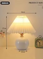 DUNISO Night LED Table Lamp, Simple Modern Table Lamp with White Lampshade, USB Adjustment Switch Table Lamp for Bedroom Living Room Kids Room Dormitory - Image 4