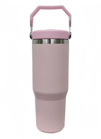 Stanley 30oz Flipstraw Stainless Steel Vacuum Insulated Tumbler, Cream (pink)