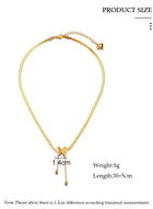 DUNISO Elegant Gold Color Round Pendant Necklace Clavicle Chain for Women Jewelry Wedding Gift - Image 2