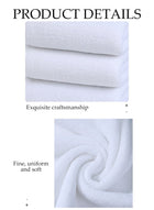 DUNISO 4 Packs Of Cotton Towels,100% Premium Cotton,Ultra Soft and Highly Absorbent,Face Towel for Home, Bathroom ,Hotel,Size 70*30cm(White) - Image 3