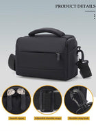 DUNISO Camera Bag Padded Camera Shoulder Bag for Photographers, Waterproof Camera Bags & Cases for SLR DSLR, Lenses, Accessories - Image 4